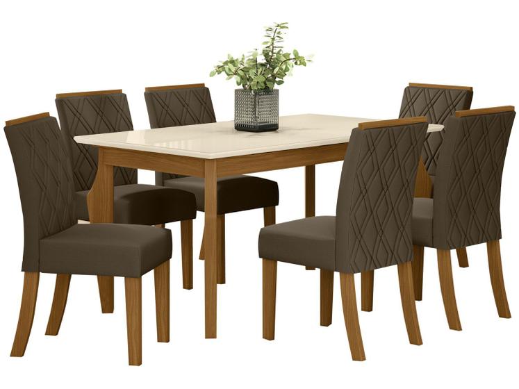 Imagem de Mesa de Jantar 6 Cadeiras Retangular