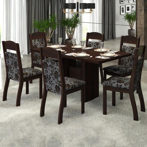 Mesa De Jantar 6 Lugares Rafa Zara Ameixa/cobre - Viero Menor preço em Mesa De Jantar 6 Lugares Rafa Zara Ameixa/cobre - Viero