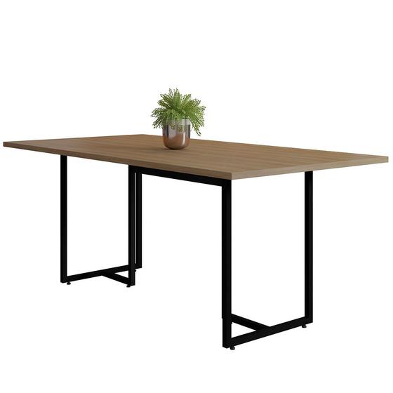 Mesa De Jantar 6 Lugares Retangular Maldiva F01 Industrial 180 Cm Nature Fosco - Lyam Decor Menor preço em Mesa De Jantar 6 Lugares Retangular Maldiva F01 Industrial 180 Cm Nature Fosco - Lyam Decor