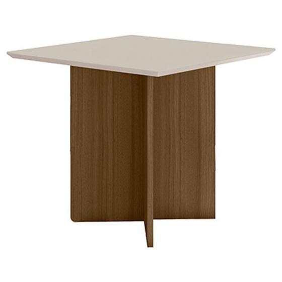 Imagem de Mesa de Jantar 90cm Helo Carvalho Off White  Poliman