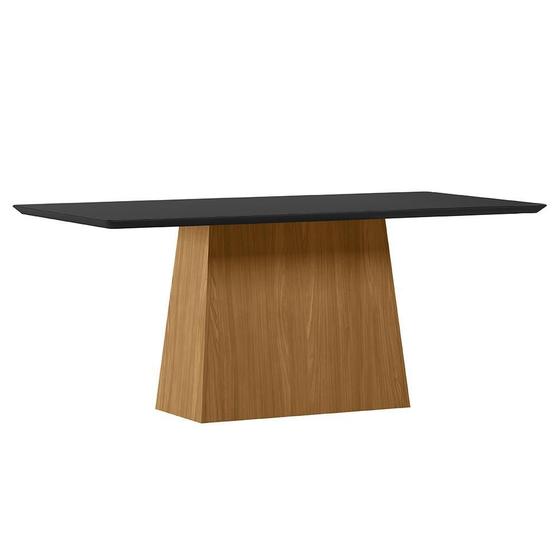 Imagem de Mesa de Jantar Bárbara 180x90 Tampo em MDF com Vidro - New Ceval