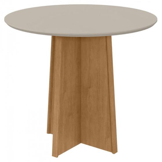 Imagem de Mesa De Jantar Celebrare 4 Lugares 100x100cm com Tampo Redondo de Vidro Lopas