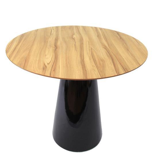 Imagem de Mesa de Jantar Cone 80 cm Tampo Nogueira