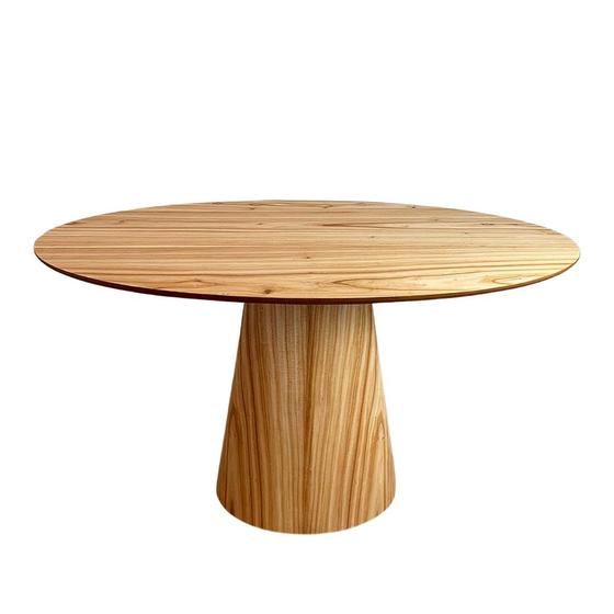 Imagem de Mesa de Jantar Cone Oval 235x122 cm Tampo Cinamomo Base Cinamomo