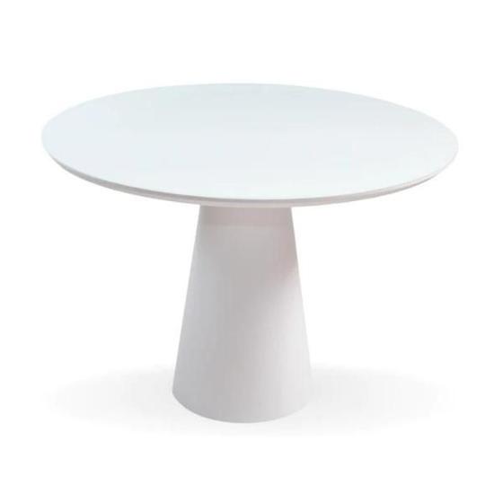 Imagem de Mesa de Jantar Cone Redonda 110 cm Laqueada