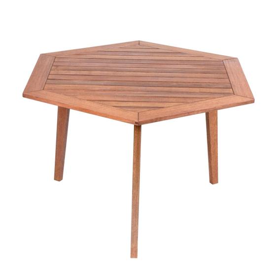Imagem de Mesa De Jantar Hexagonal Jardim Ecograndis Jatobá
