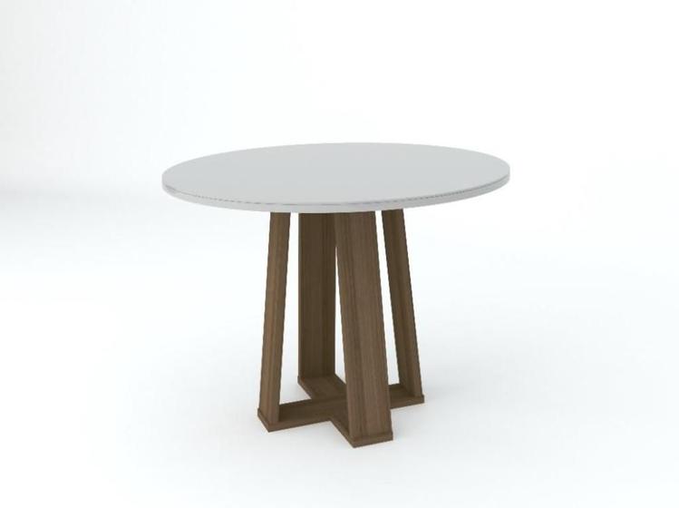 Imagem de Mesa de Jantar Isabela 1000X1000 Imbuia/Off White - New Ceval