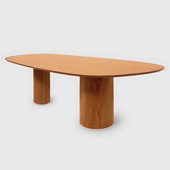 Imagem de Mesa de Jantar Orgânica em Madeira Maciça para 8 Lugares 200x100cm Dakota CCS
