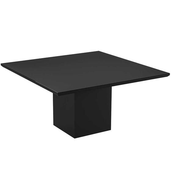 Imagem de Mesa de Jantar Quadrada 136cm Laca Adelle N04 Preto - Mpozenato