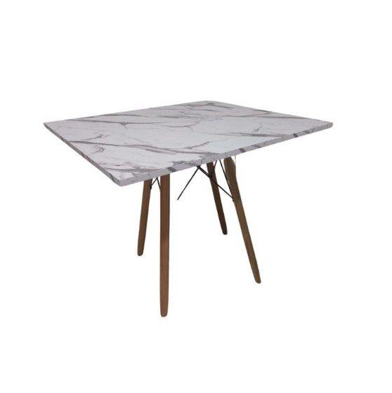 Imagem de Mesa de Jantar Quadrada Eames Eiffel 70 cm - Estilo Granito