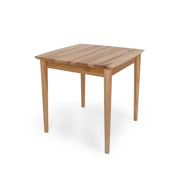 Imagem de Mesa de Jantar Quadrada Milena 80 cm Madeira Eucalipto - Natural