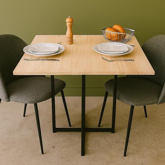 Imagem de Mesa De Jantar Quadrada Para 4 Cadeiras Reforçada Qualidade