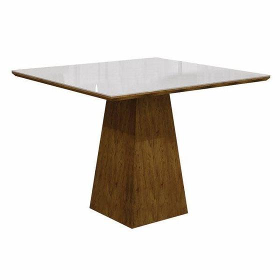 Imagem de Mesa de Jantar Quadrada Tampo Vidro Itália Leifer