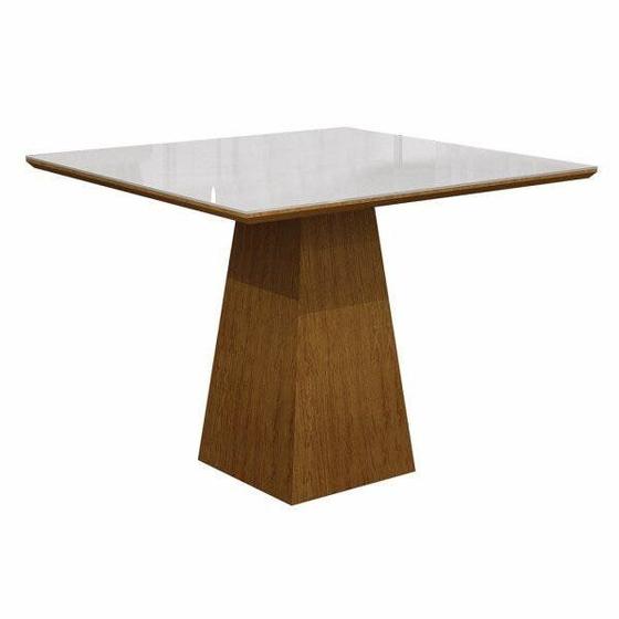 Imagem de Mesa de Jantar Quadrada Tampo Vidro Itália Leifer