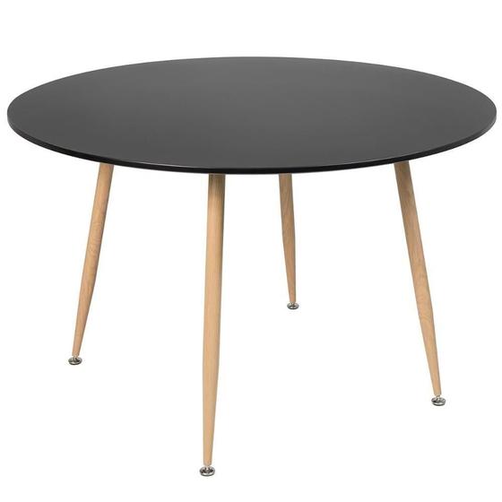 Imagem de Mesa De Jantar Redonda Clarice 120cm Preto Preto