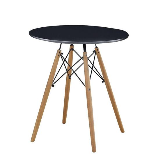 Imagem de Mesa de Jantar Redonda Eames 80cm Travel Max - Preto