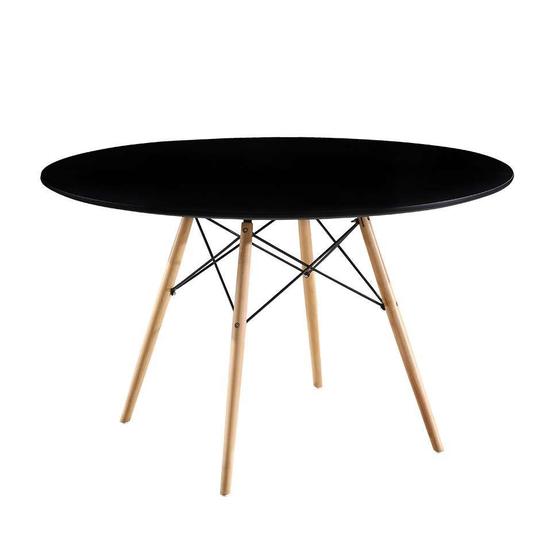 Imagem de Mesa de Jantar Redonda Eames Eiffel Preta 120 cm