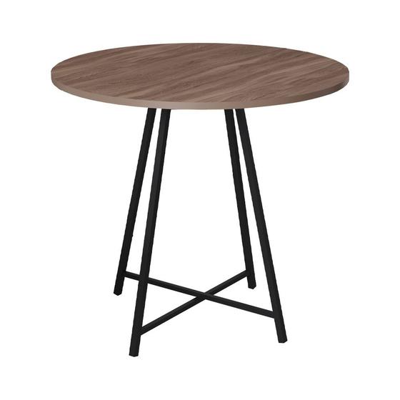 Mesa de Jantar Redonda Industrial em Aço Lizzi Menor preço em Mesa de Jantar Redonda Industrial em Aço Lizzi
