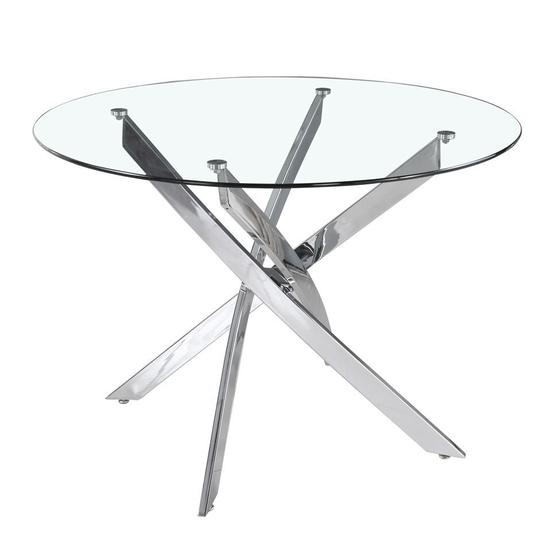 Imagem de Mesa de Jantar Redonda Talita Cromada 110 cm