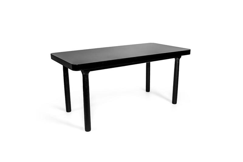 Imagem de Mesa de Jantar Retangular 4 Lugares de Madeira 110x80 França Tabaco - Straub Web