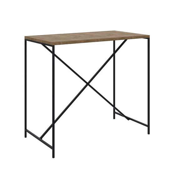 Imagem de Mesa de Jantar Retangular Steel Quadra Vermont e Preta 60 cm