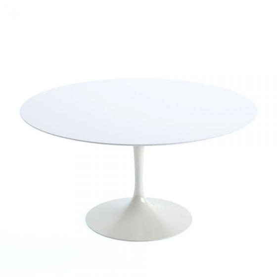 Imagem de Mesa de Jantar Tulipa Saarinen Redonda 100 cm + Vidro