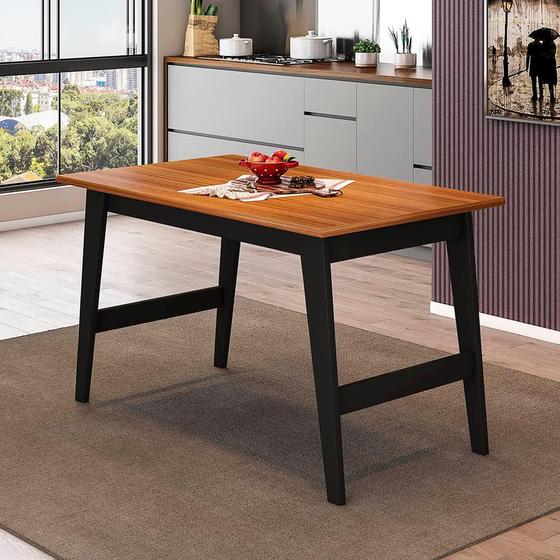 Imagem de Mesa de Jantar Turquia 130 cm - Chumbo/Natural