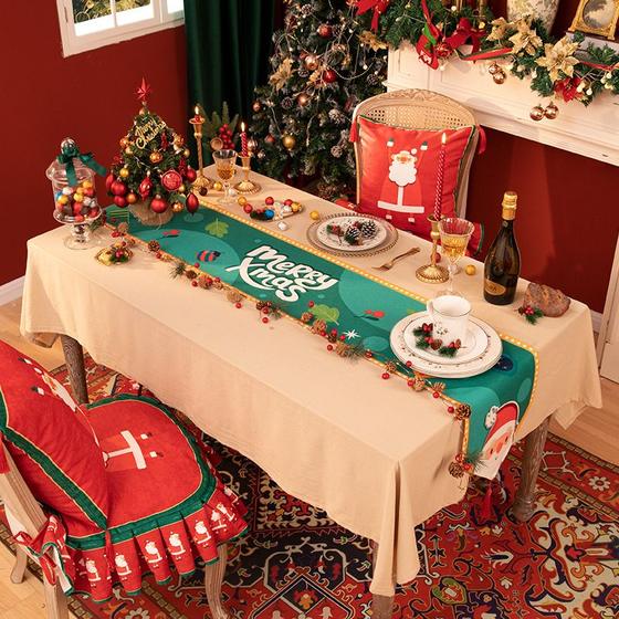 Imagem de Mesa de Natal à prova d'água de algodão e linho e à prova de óleo