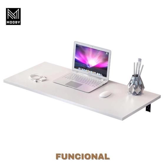 Imagem de Mesa de parede dobrável multiuso em MDF 90x38,5