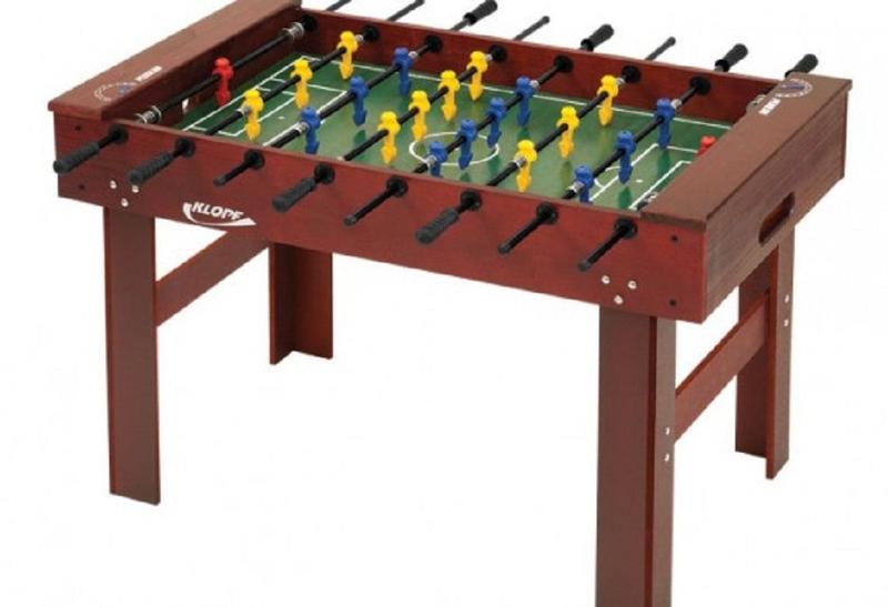 Mesa de Pebolim Totó Klopf Especial com Ferros Passante Menor preço em Mesa de Pebolim Totó Klopf Especial com Ferros Passante