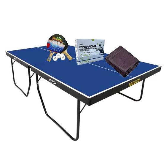 Imagem de MESA DE PING PONG 1090 KLOPF + Kit Completo 5094 + Capa Mesa Aberta