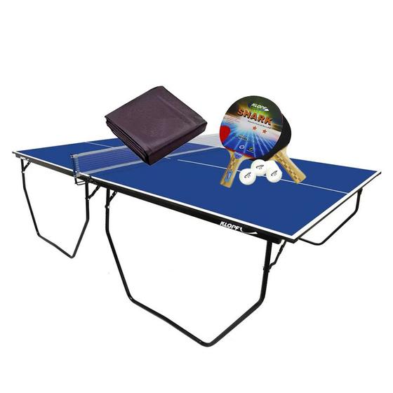 Imagem de MESA DE PING PONG COM RODÍZIO MDF 15mm KLOPF 1009 + KIT 5055 + Capa Slim