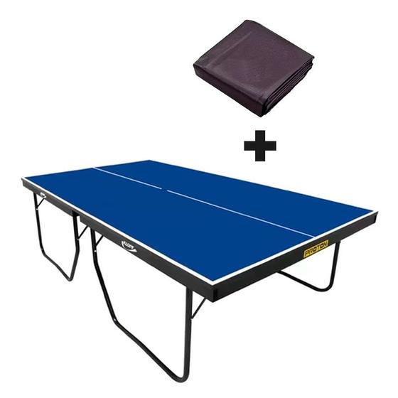 Imagem de MESA DE PING PONG MDF 25mm 1090 KLOPF + Capa Para Mesa Aberta/Montada 7001