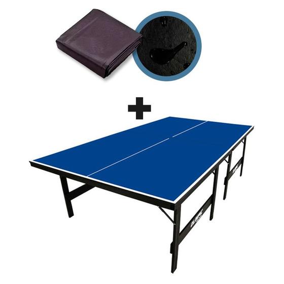 Imagem de MESA DE PING PONG MDP 15mm Olimpic 1013 + Capa para mesa Aberta/Montada 7001