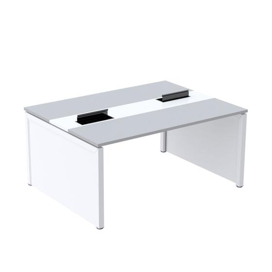 Imagem de Mesa de Plataforma Dupla para 2 Pessoas Corporativa 140x140/2p