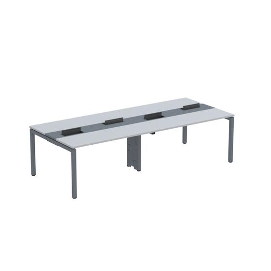 Imagem de Mesa de Plataforma Dupla para 4 Pessoas Corporativa 140x120/4p Pdc14/12/4p