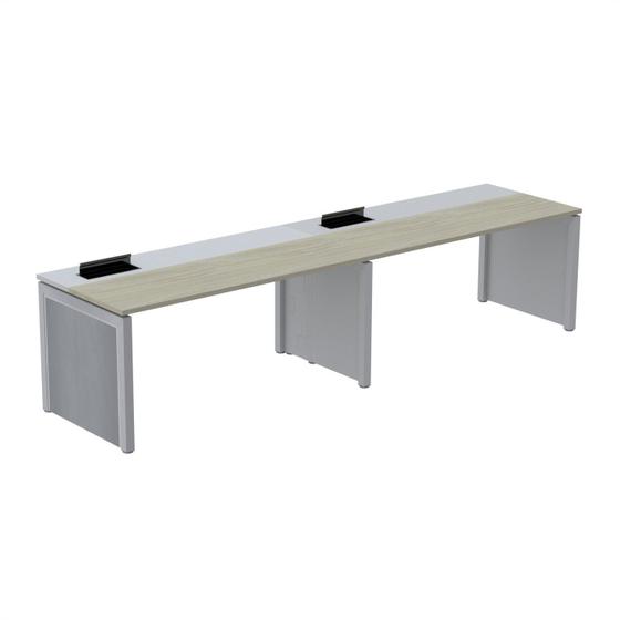 Imagem de Mesa de Plataforma Simples para 2 Pessoas Corporativa 150x792/2p Pscpp150/792/2p