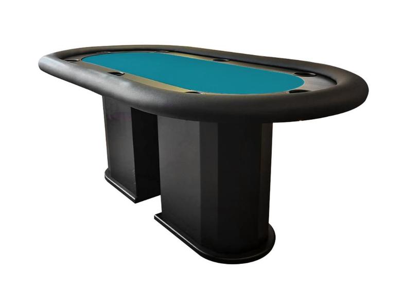 Imagem de Mesa de Poker Linha Master com Borda Estofada e Porta Copos - 2,55x1,15m