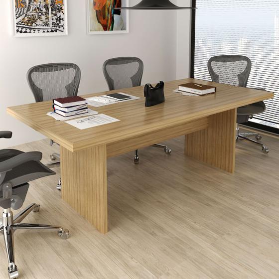 Imagem de Mesa de Reunião Amendoa Me4119 - Tecno Mobili