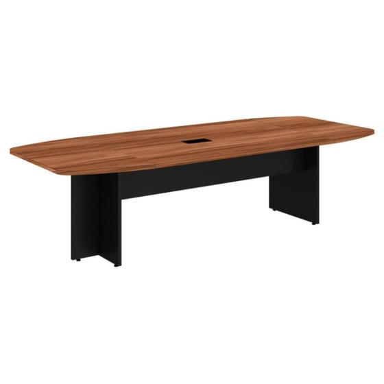 Mesa de Reunião Diretoria 2,40x1,20m WORKSTART NOGAL SEVILHA / PRETO 22015 Menor preço em Mesa de Reunião Diretoria 2,40x1,20m WORKSTART NOGAL SEVILHA / PRETO 22015