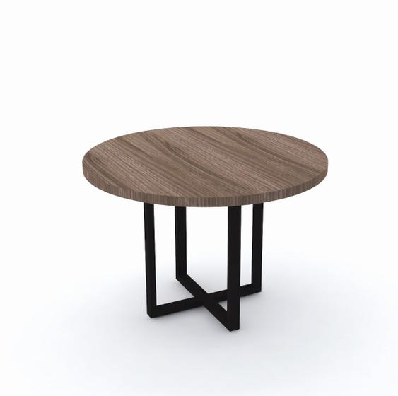 Imagem de Mesa de reunião redonda pandin pe40tub - walnut