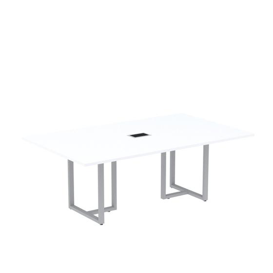 Imagem de Mesa de Reunião Retangular com Power Box 200x90cm Mr2000p25tub