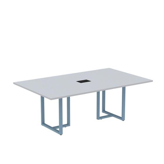 Imagem de Mesa de Reunião Retangular com Power Box 200x90cm Mr2000p25tub