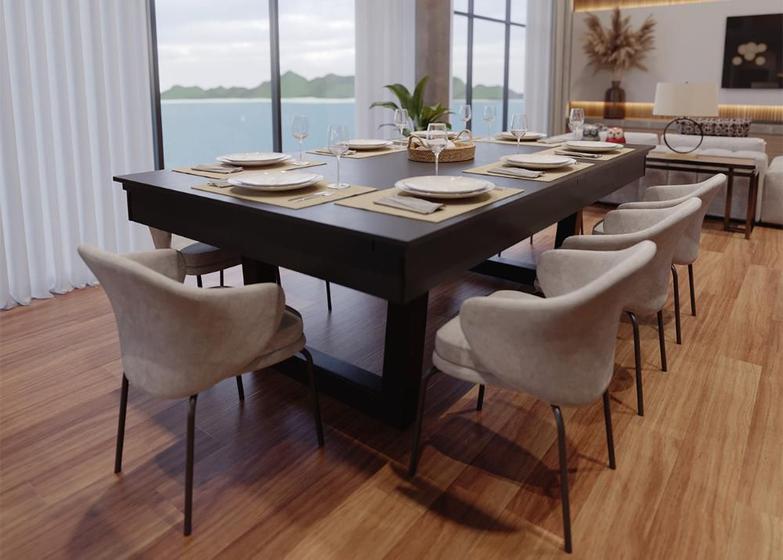 Mesa de Sinuca/Bilhar com Tampo de Jantar - 2,34x1,34 Menor preço em Mesa de Sinuca/Bilhar com Tampo de Jantar - 2,34x1,34