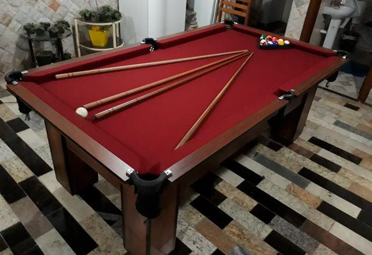 Jogo de Sinuca Bilhar de Mesa Extra Grande Sanxia Com Pés Tamanho