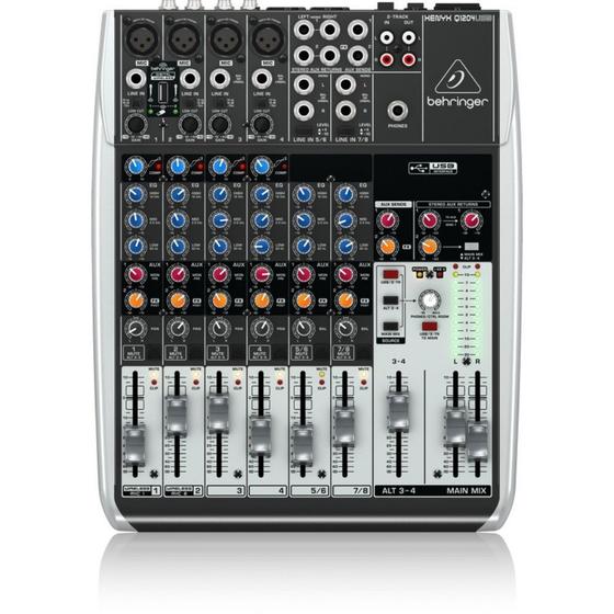 Imagem de Mesa de Som 12 Canais Analógica XENYX Q 1204 USB - BEHRINGER