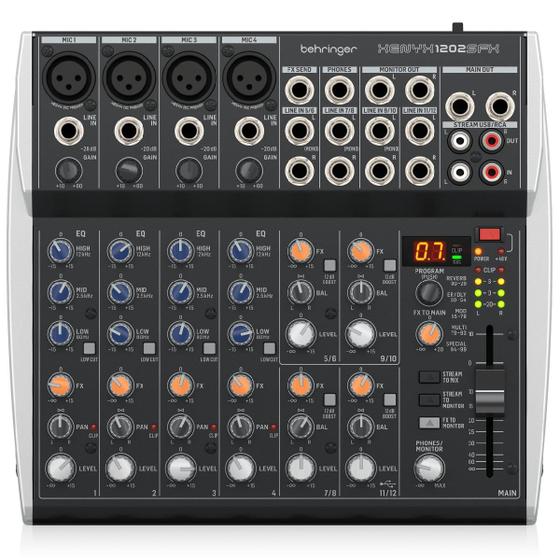 Imagem de Mesa de Som 12 Entradas Streaming USB XENYX 1202SFX - Behringer