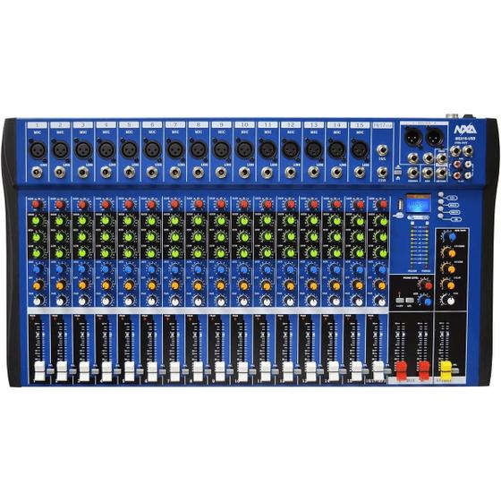 Imagem de Mesa de Som 16 Canais Com Bluetooth, EFX e USB MSX-16 USB - NXA