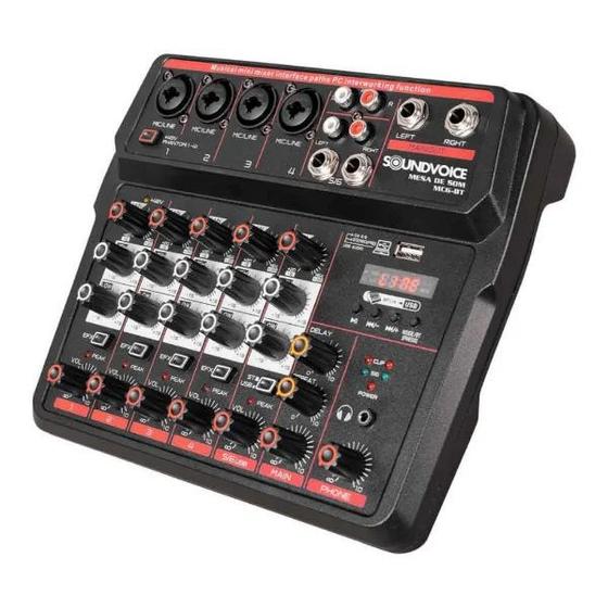 Mesa De Som 6 Canais Bluetooth Interface Gravação Usb Mc6-Bt Menor preço em Mesa De Som 6 Canais Bluetooth Interface Gravação Usb Mc6-Bt