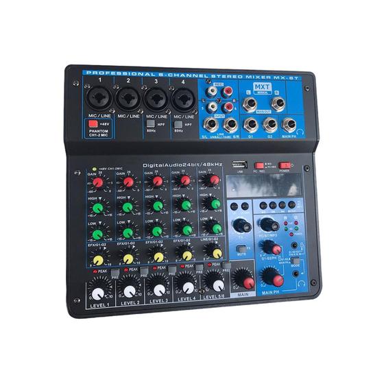 Imagem de Mesa de som 6 canais MXT MX-6T com Efeitos